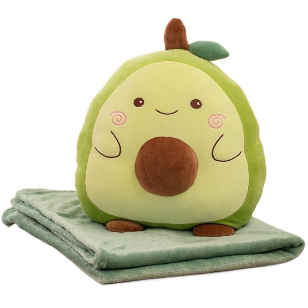 Multfunctional Flannel Cartoon Pillow Quilt Soft Storage Design Animal Pillow Blanket Stuffed Comfortable Sofa Blanket Car