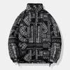 Unisex Winter Double-Sided Camouflage Cotton Jacket, Thickened Stand Collar Korean Style Coat