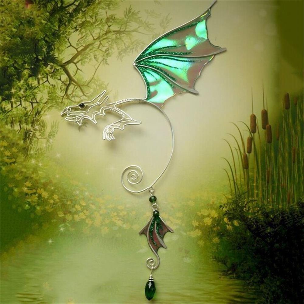 Šperky ve stylu pohádkových křídel Motýlí návlek do uší Dragus Náušnice Tragus Elf Wings Náušnice