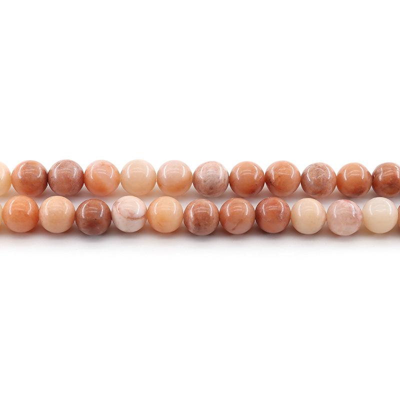 Opaque Pink Dongling Natural Stone Beads for DIY Jewelry Accessories