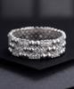 HELENE JEWELRY Silver 925 Triple Cross Cubic Layered Miss Ring (Type A)