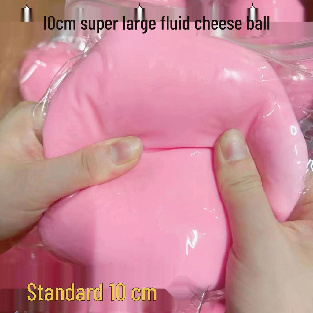 10cm Jumbo Squishy Cheese Ball - Xiaohongshu Style Decompression Toy