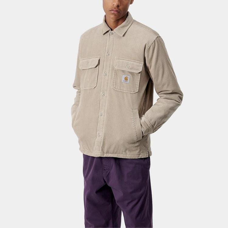Carhartt WIP Single Breasted Corduroy Shirt Jacket Men jackets Light-Brown I028827-G1-00