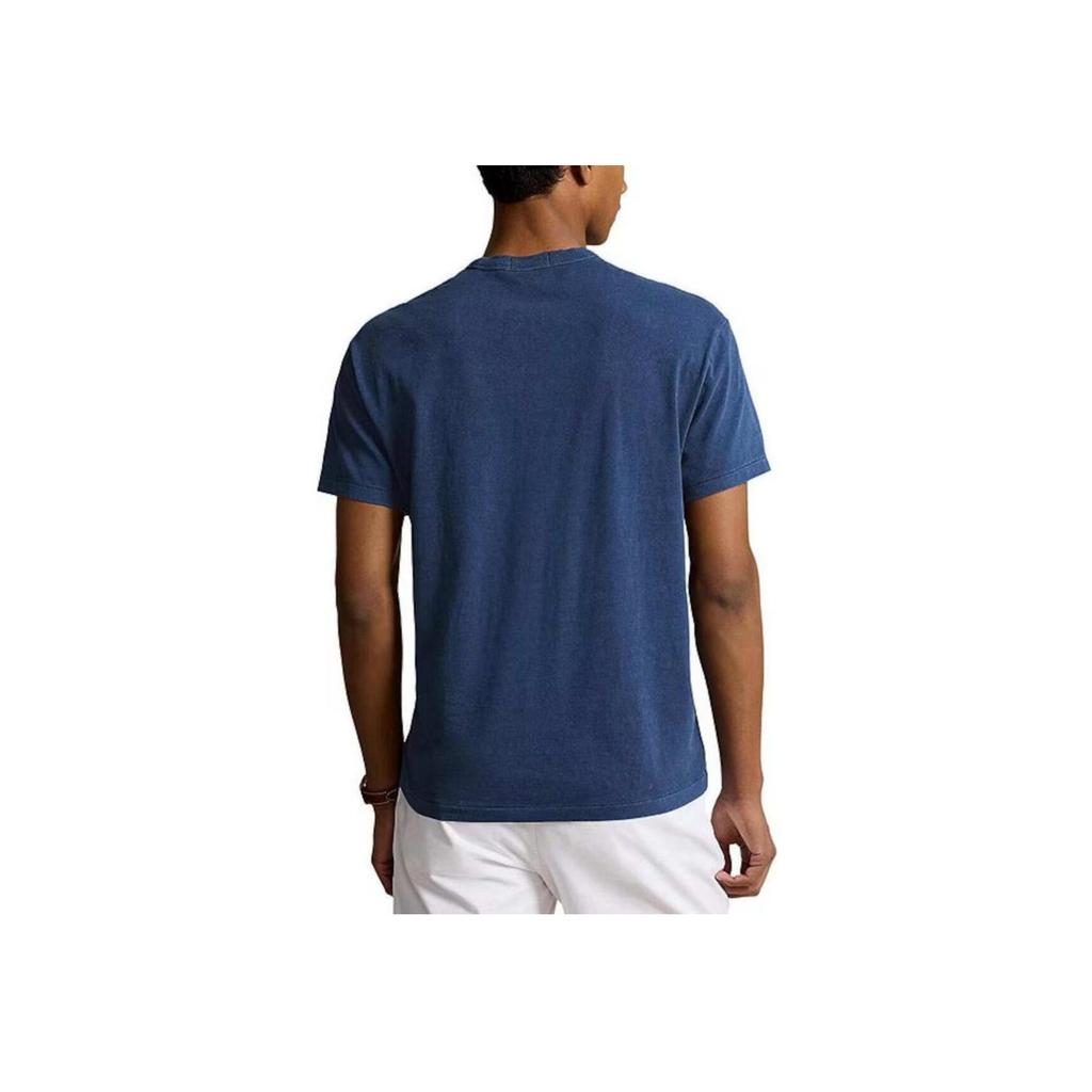 Polo Ralph Lauren T-shirt a maniche corte con girocollo e stampa a motivo di lettere Uomo Top Blu scuro 710936359-001