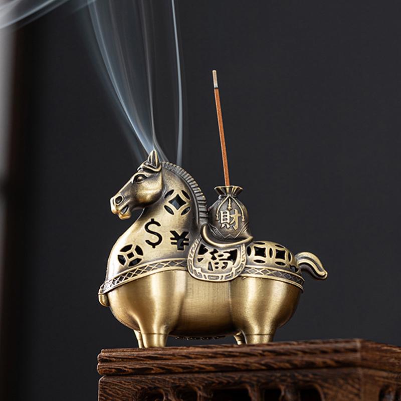 Year Of The Horse Get Rich Incense Burner Aromatherapy Burner Sandalwood Burner Incense Plate Incense Burner Crafts