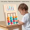 Four Color Chess Puzzle Game Fine Motor Skills Color Logical Thinking Training Colorful Puzzle Matching Board Game Toddlers Boys Girls Educational Toy