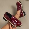 Women Flats Loafers Spring Autumn Fashion Sneakers Women Retro Casual Thick Heel Shoes British Style Thick Bottom Shoes Women
