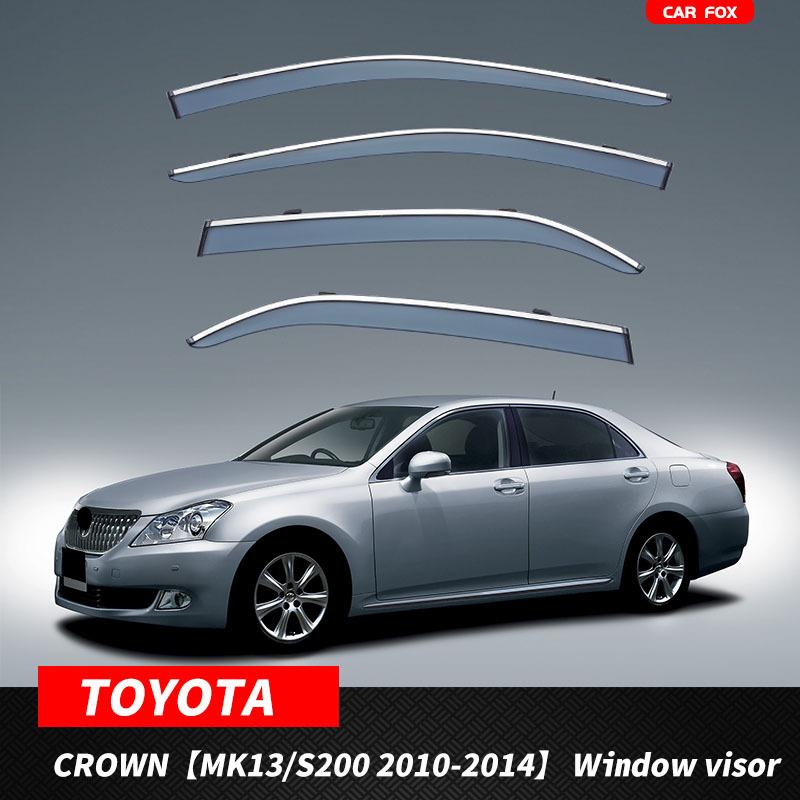 For Toyota CROWN 2005-2012 Car Window Visor Awning Shelters Windshield Side Window Rain Sun Shade Auto Accessories