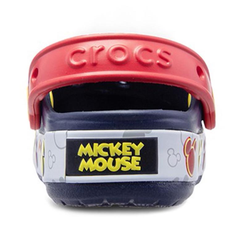 Crocs Fun Academy Mickey Cool Flash Beach Hole Sandals Dark Blue Children's Style