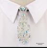 Trendy Unisex Rhinestone-Inlaid Korean Style Metal Tie for Cocktail Party or Wedding Host