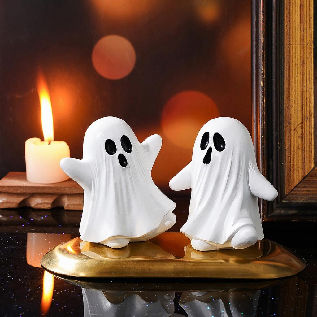 Bonfire Candlesticks - Halloween Candlesticks, Cute Statue Sets, Scary Night Lights For The Home Mantel, Table Centerpieces And Fun!