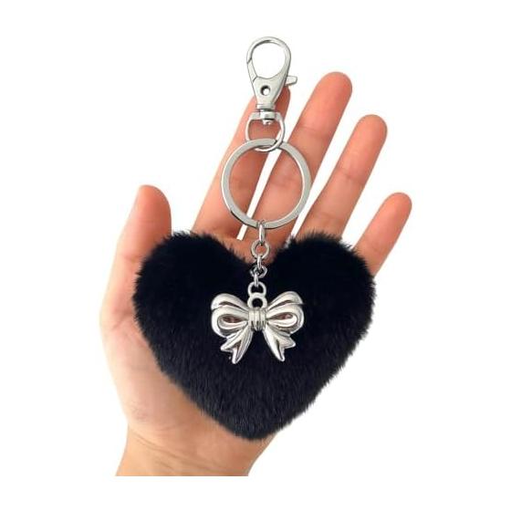 [88flix] Keychain Cute Scuba Korean Charm Y2K Ribbon Women s Heart Present