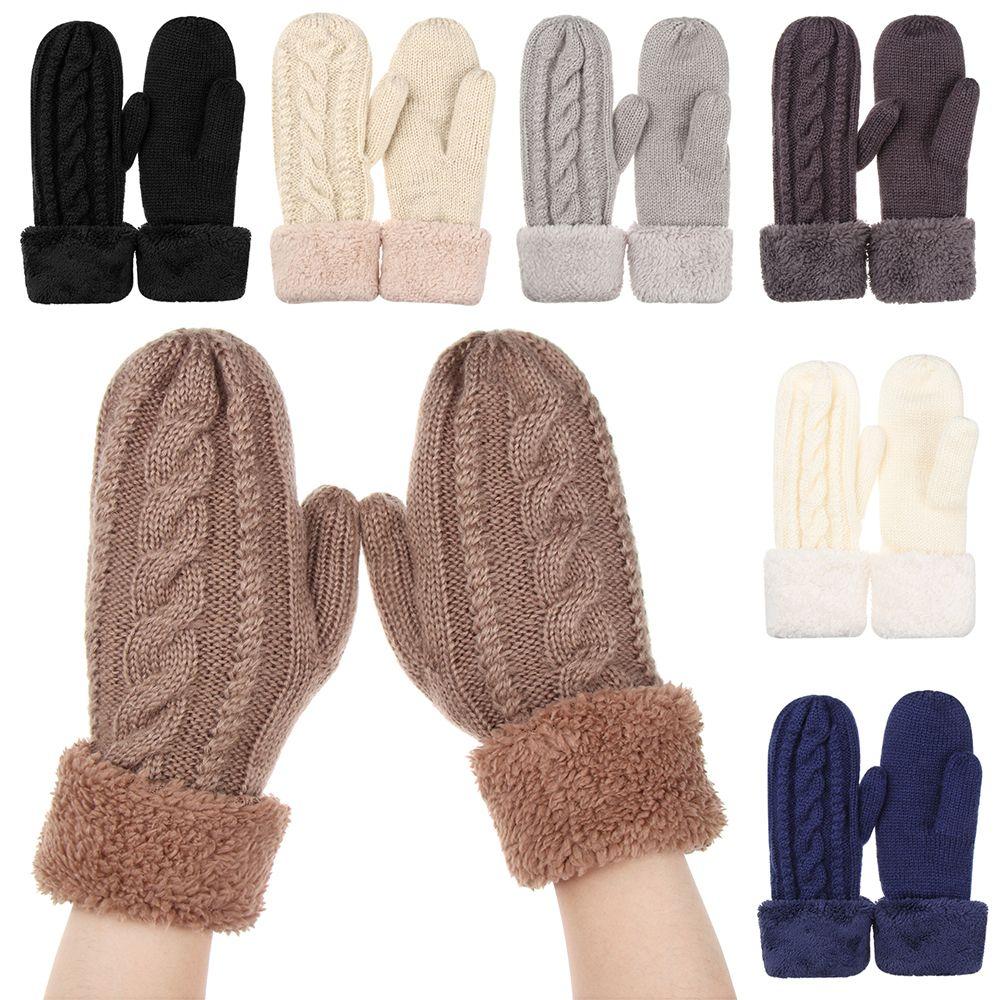 

Мужские и женские пушистые удобные плюшевые перчатки теплые варежки утолщенные теплые мягкие чёрный