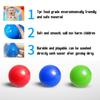 4.5/6 Cm Luminous Stick Wall Ball Decompression Ball Sticky Squash Glow In The Dark Sticky Target Toy for Children Catch Throw Game