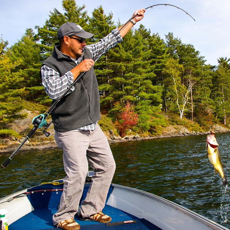 Angelruten und Rollen Set Baitcasiting Angelrolle Tragbare Teleskop Angelrute Seefischerei