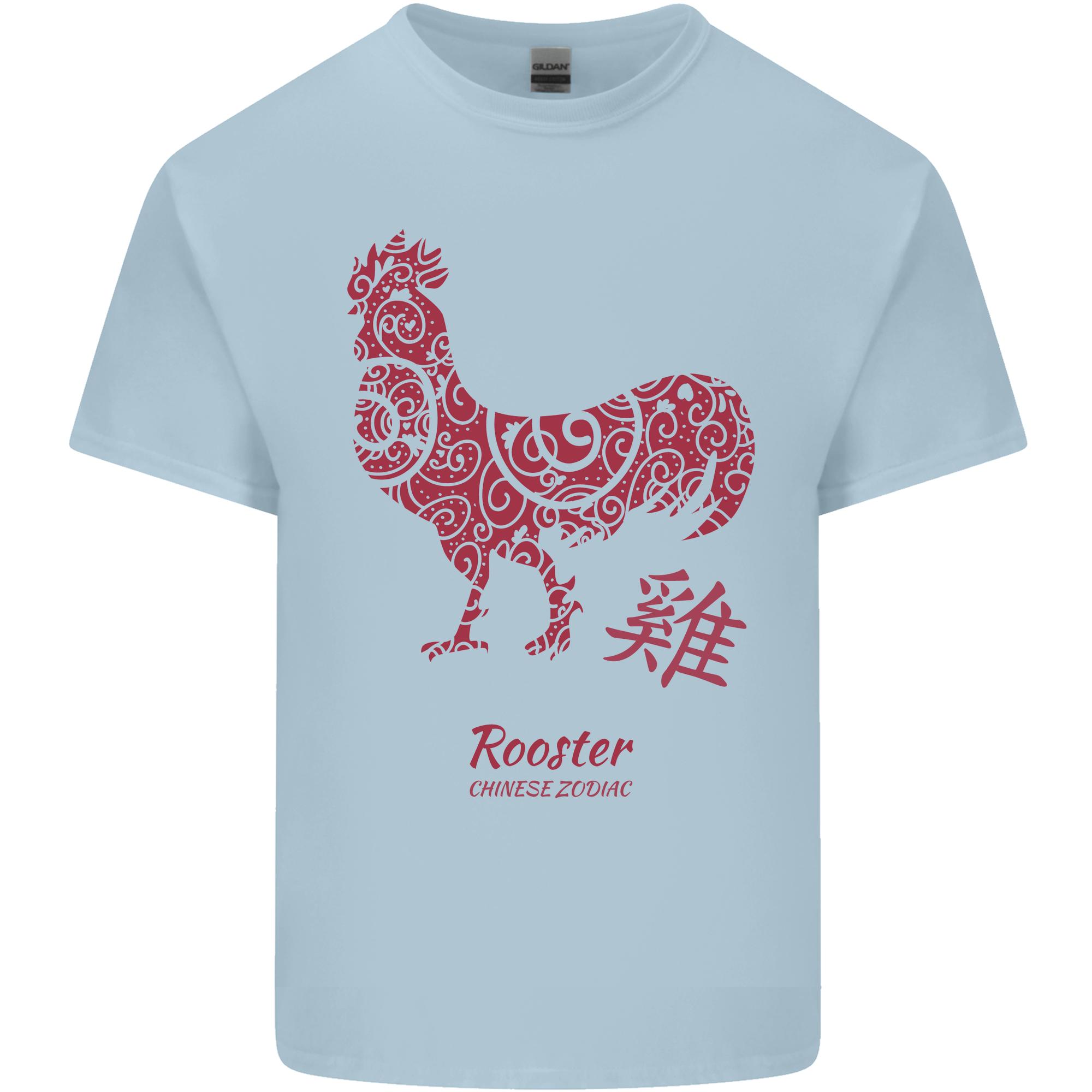 Chinese Zodiac Year of the Rooster Unisexs Light Cotton TShirt S
