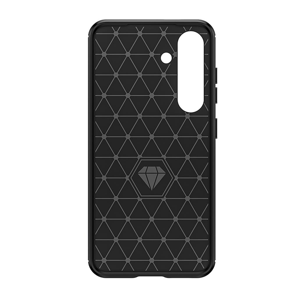 Etui Silikonowe Na Samsung Galaxy S25 Edge Carbon Case - Czarne
