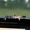 Cat Car Dashboard Decor Car Cartoon Display Screen Decor 5PCS Cute Display Screen Charm Portable Ornaments For Vehicles Home