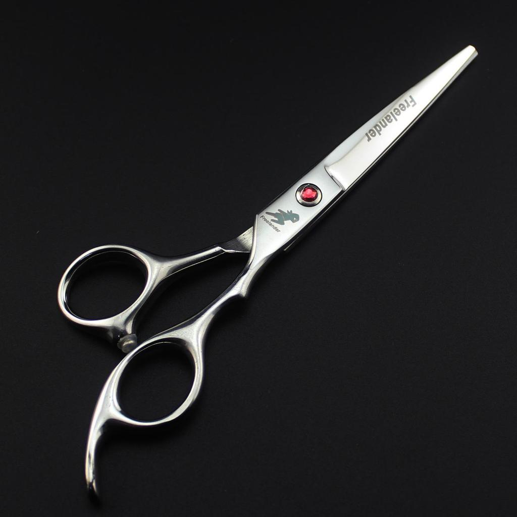 6.0-Inch Shenxinzhe Black Barber Hairdressing Scissors - Straight & Thinning Shears