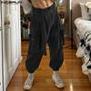 INCERUN Men Bandge Elastic High Waist Pocket Joggers Cargo Pants