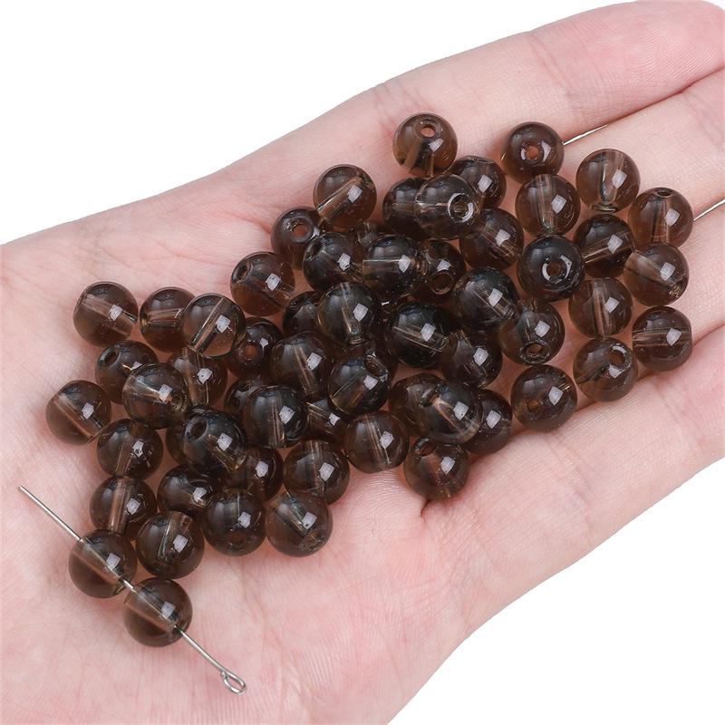 Black & White Glass Beads: Transparent Round, Crystal, Wheel, Bamboo - DIY Handcrafted Bracelet & Necklace Jewelry