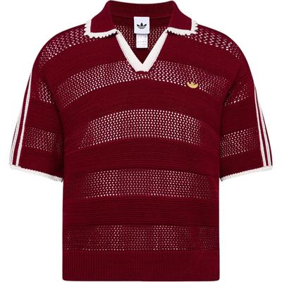 Women's Originals Polo Shirts Women's Red V-neck Moderate Straight Fit
