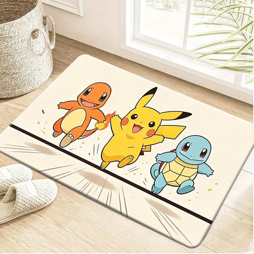 Pokemon Lucario Aura Beam Print Non-Slip Floor Mat Doormat 40x60cm