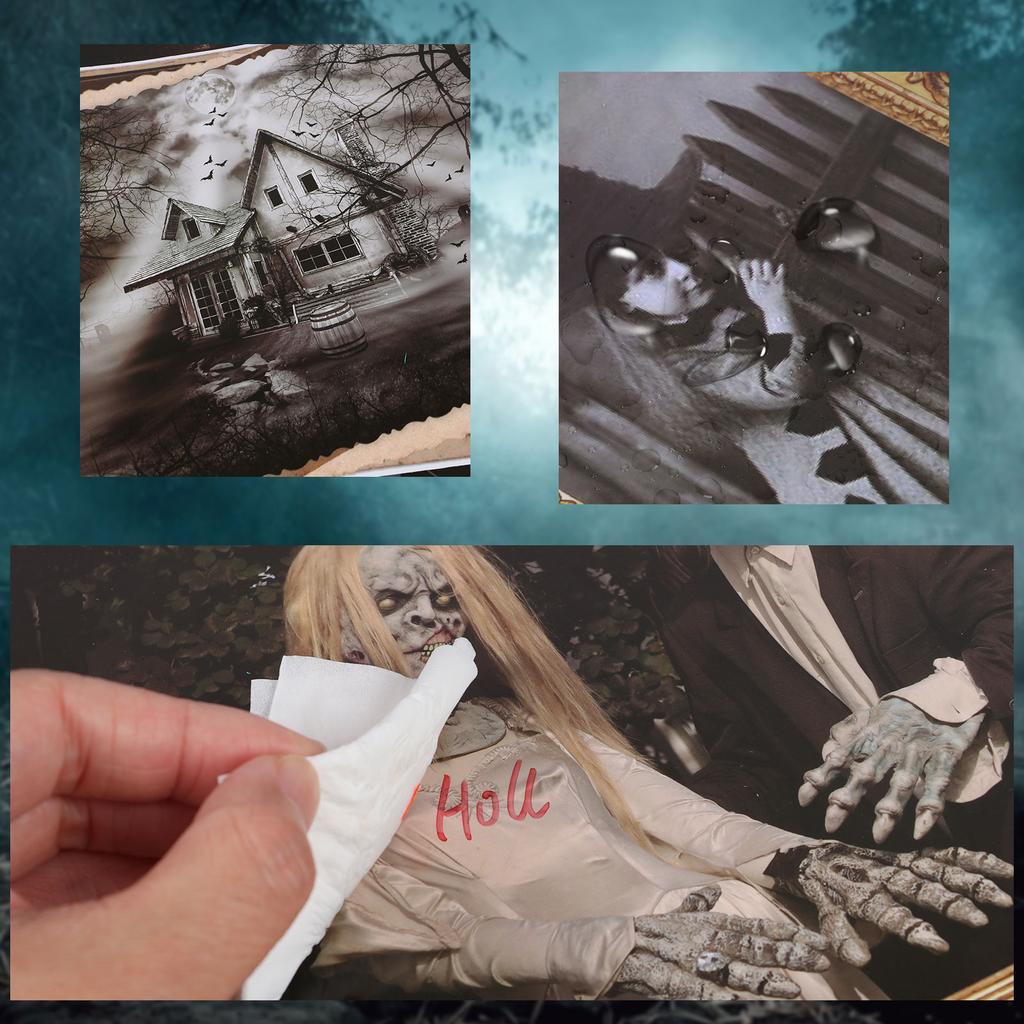 14Pcs Haunted Pictures Gothic Mansion Portraits Horror Pictures