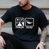 Funny Skydiving Problem Solved Tops Tees Mens T Shirt Short Sleeve Fashion Casual Tshirt Male Problem Solved Tshirts Clothes