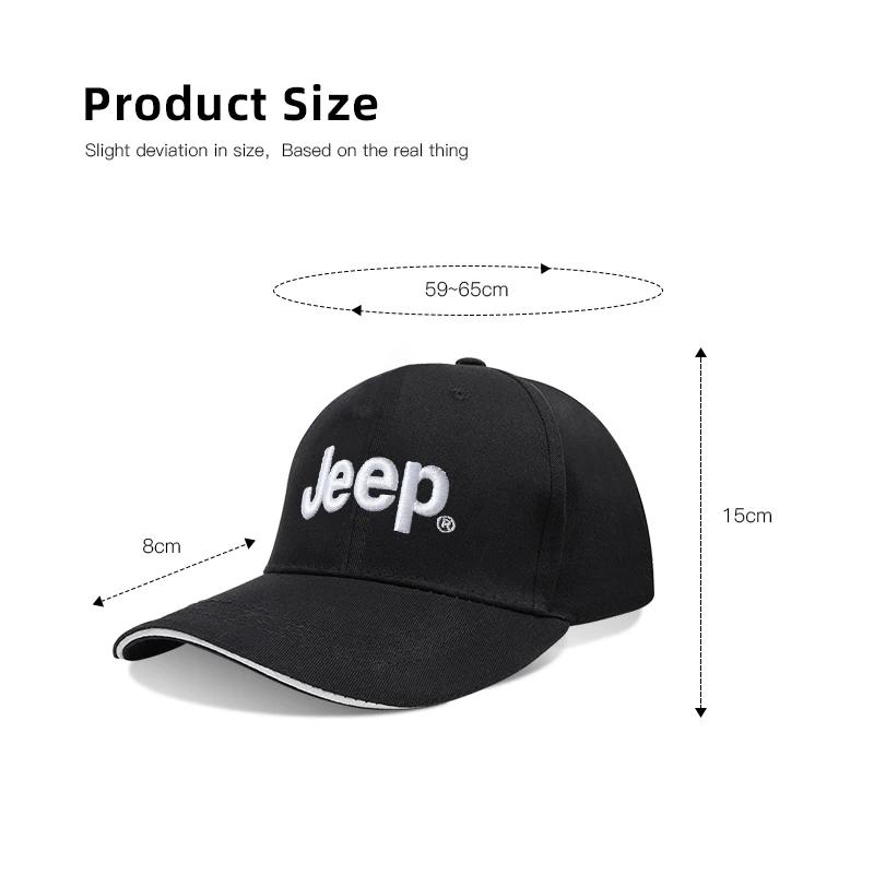Para Jeep 1 Pieza Para Jeep Emblema de Coche Bordado Gorra de Béisbol Snapback Primavera y Otoño Exterior Transpirable Ajustable Gorra Casual