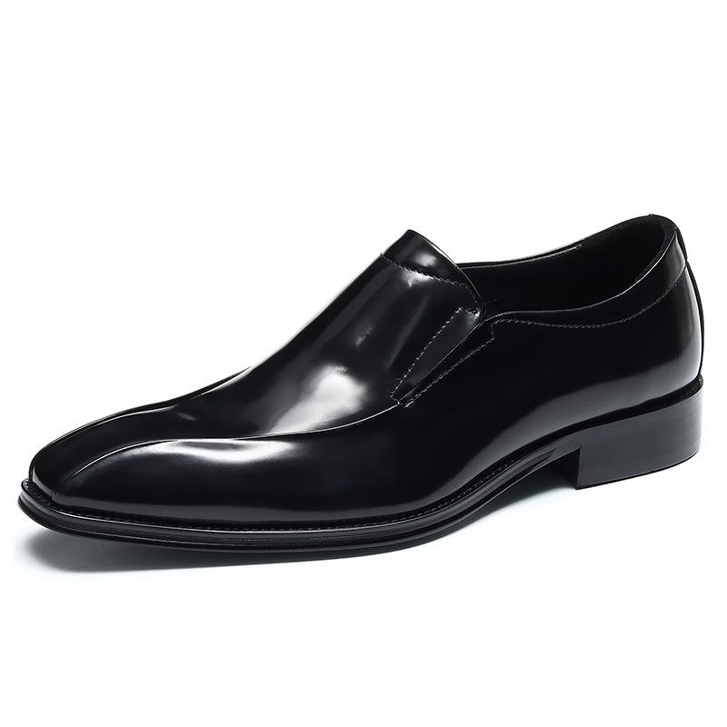 Handmade Mens Wedding Oxford Shoes Black Genuine Leather Luxury Designer Dress Shoe Men Slip On Formal Loafers Shoes Man