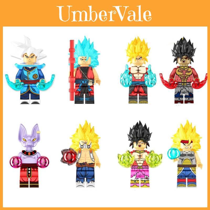 Kf6181a I Kf6182a Dragon Ball Mini Figurki Kolorowe Klocki Zabawki Zestaw