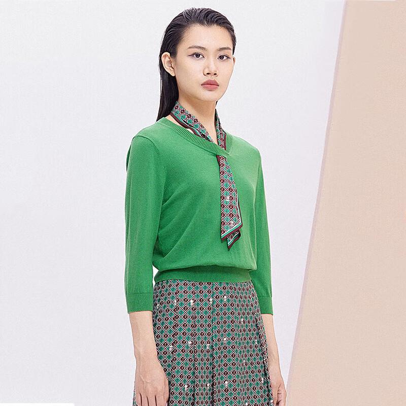 JESSIE Women's Tie-Detail V-Neck Knit Sweater