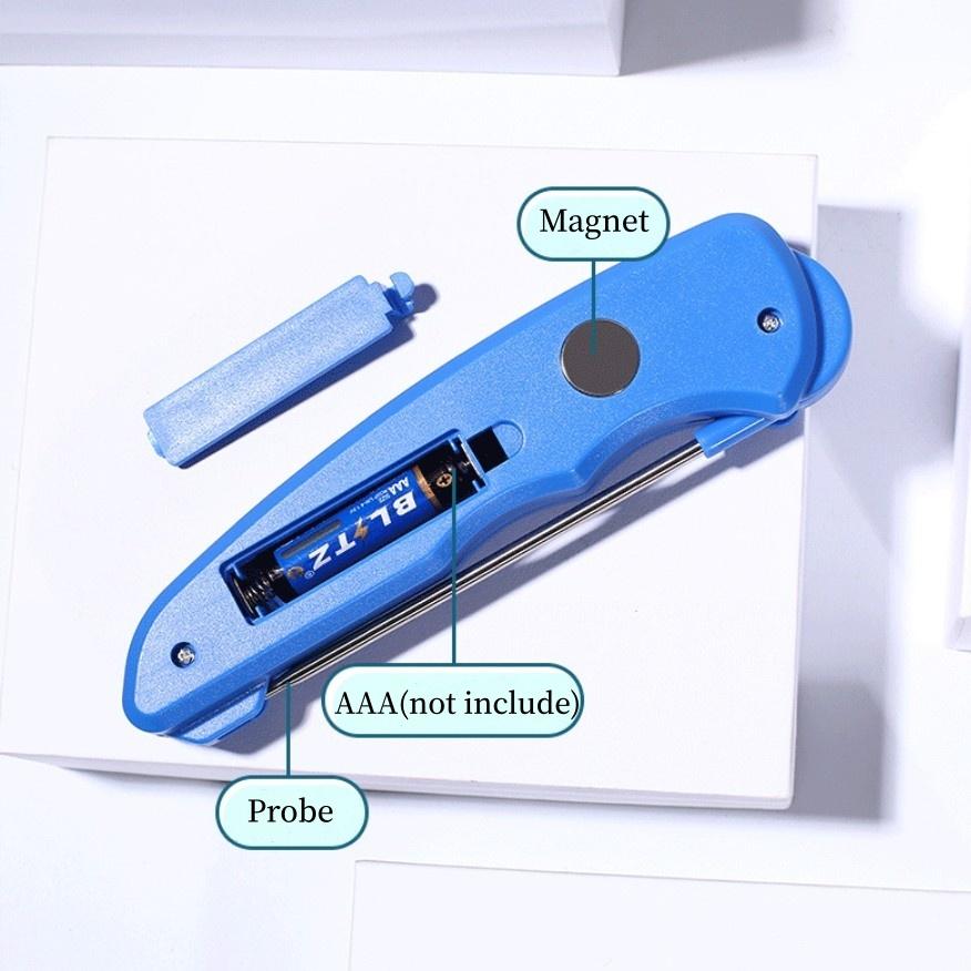 Tragbares Lebensmittelthermometer Staubdicht Faltbar Elektronisches Lebensmittelthermometer für Küche BBQ Backen Öl Fleisch Wasser Ofen Küchenwerkzeuge
