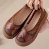 Fashion Lace up genuine leather shoes new women's soft moccasins woman convertible wide fit loafers mom oxfords flats ladies flat shoes