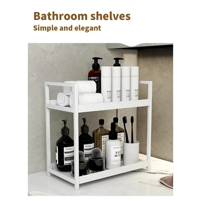 Cosmetics Storage Box, Double-layer Storage Rack, Kitchen Storage Rack, Bathroom Countertop, Dressing Table Rack