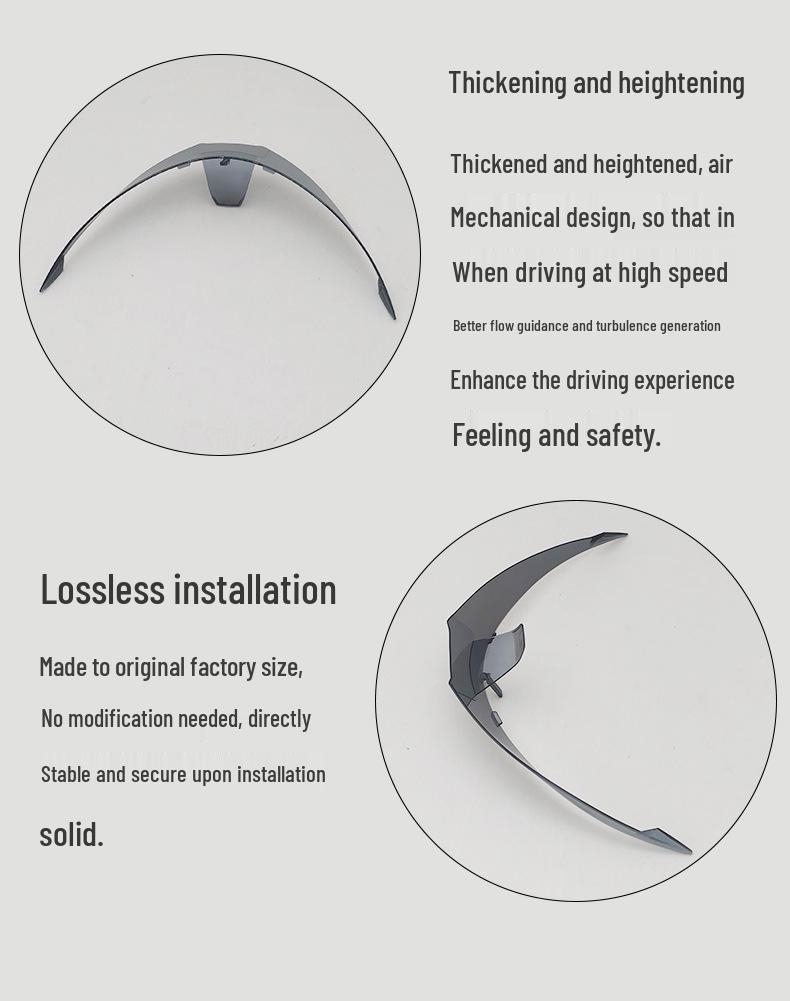 Z8 RF-1400 Motorcycle Helmet Small Rear Spoiler Tail Wing Accessory