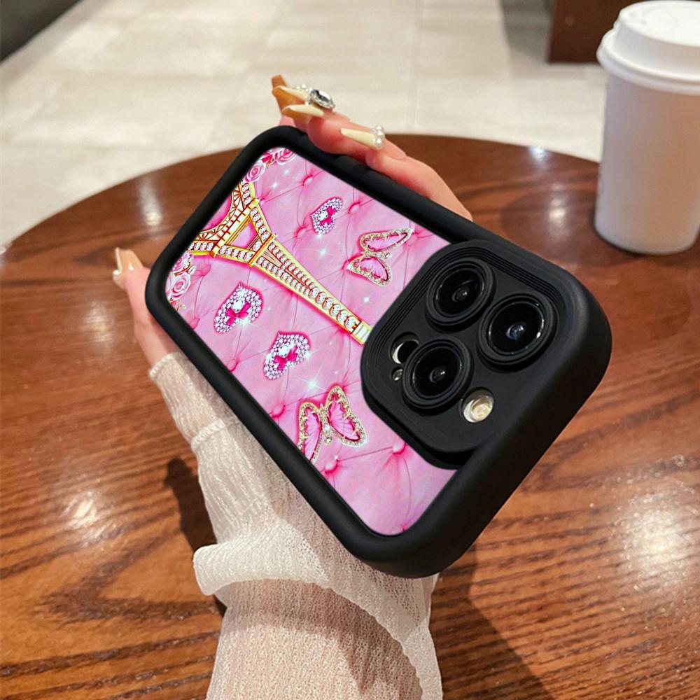 Angel Eye Soft TPU Phone Case for Samsung A05 A04 A10 A30 A13 A23 A53 A14 A24 A34 A54 A15 A25 A35 A55 S20 S23 FE S24 Ultra Ae62 Butterfly Eiffel Tower