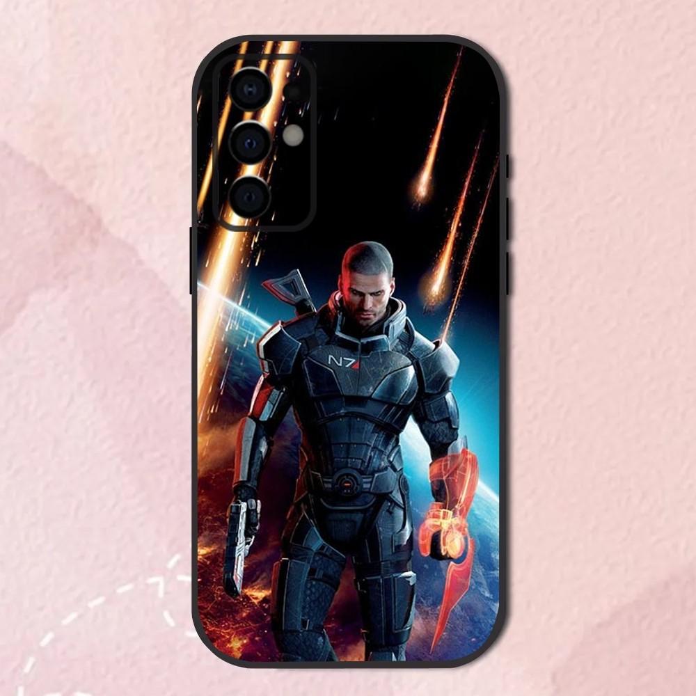 N7 M-Mass Effect Game Phone Case For Samsung S24,S21,S22,S23,S30,Ultra,S20,Plus,Fe,Lite,Note,10,9,5G Black Soft Shell