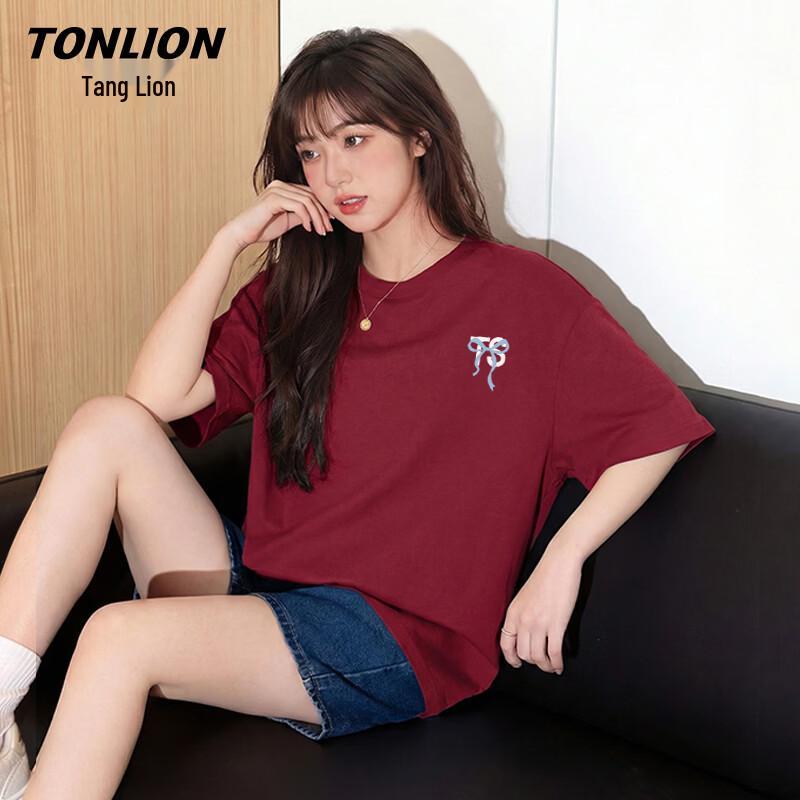 TonLion Women s 100% Cotton Loose Fit T-Shirt XL