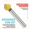 High-Speed Steel Chamfering Cutters Single-Edge & Three-Edge for Metal Inner Hole Deburring And Chamfering Tool