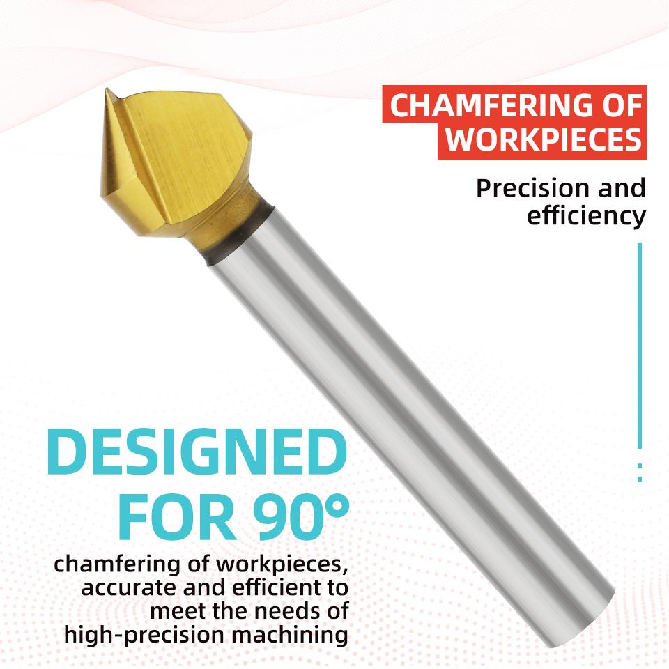 High-Speed Steel Chamfering Cutters Single-Edge & Three-Edge for Metal Inner Hole Deburring And Chamfering Tool