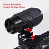 Tactical E*t*ch G33 G43 G45 Sight Fixed 3X 5X Magnifier Scope with Quick Disassembly and Flipping for Airsoft Hunting Collimator