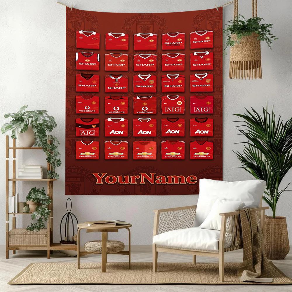 Manchester Custom Your Name Wall Decor Tapestry Art For Pet Memorial Birthdaywedding Party Backdrop Family Gift