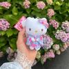 Sanrio Kimono Hello Kitty Plush Doll Pendant Keychain Cartoon Kt Cat Plush Keyring Bag Accessories Gifts Car Key Pendant