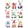 Cartoon Santa Claus, Festive Atmosphere, Store and Shopping Mall Window Decoration, Scene Arrangement, Static Glass Stickers