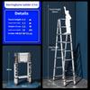 Stainless Steel Telescopic Ladder Multi Functional Household Herringbone Ladder Portable Folding Step Ladder