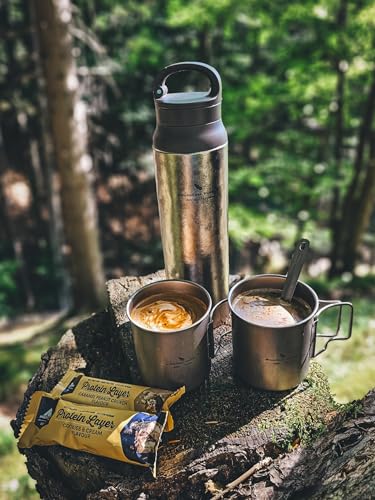 Boundless Voyage Titanium Mug, 420ml Single Cup, Titanium Cup, Camping Cup, Outdoor, Covered with Lid, Ti3025D