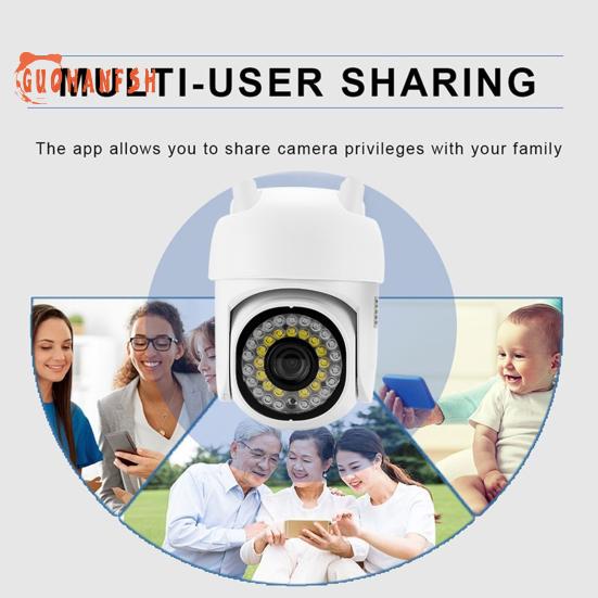 1 set telecamera di sorveglianza A13 - compatibile con HD 1080P, visione notturna a doppia luce, microfono incorporato, rotazione, telecamera di sorveglianza, fornitura per la casa