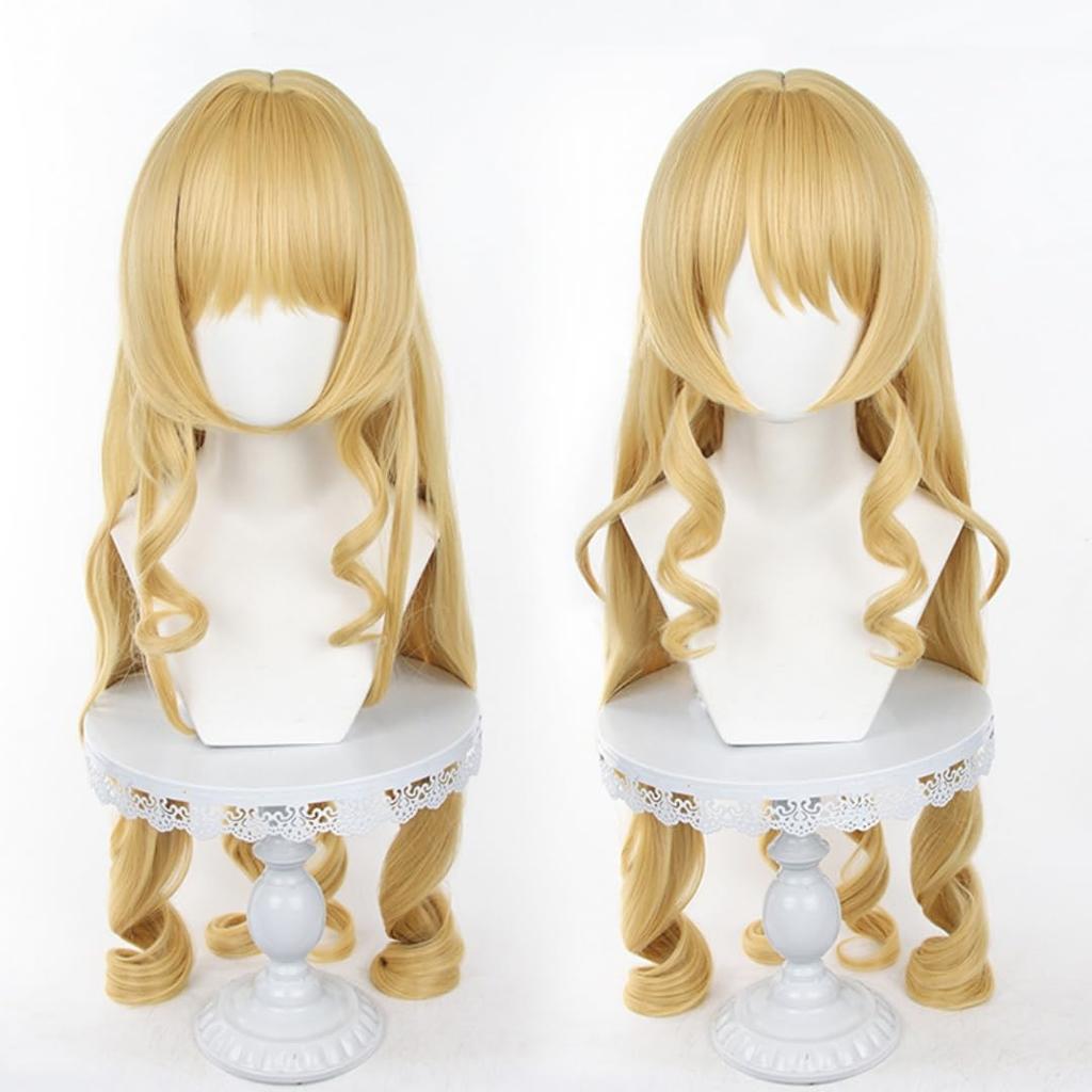 Akixen Genshin Navia Paruka Cosplay Anime Síťka na vlasy Módní Dárek Událost Halloween Vánoce Žáruvzdorná Maskování Kostým Školní festival Kulturní